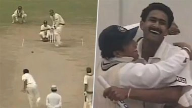 Anil Kumble Birthday Special: When India Star Spinner Took All Ten Wickets in a Test Innings Against Pakistan (Watch Video)
