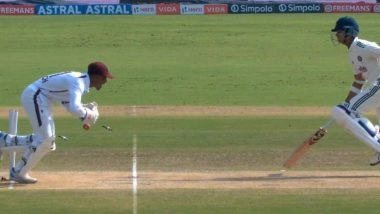 Yashasvi Jaiswal Run Out Video: Watch Indian Opener Fall Short of His Crease After Mix-Up With Shubman Gill During IND vs WI 2nd Test 2025