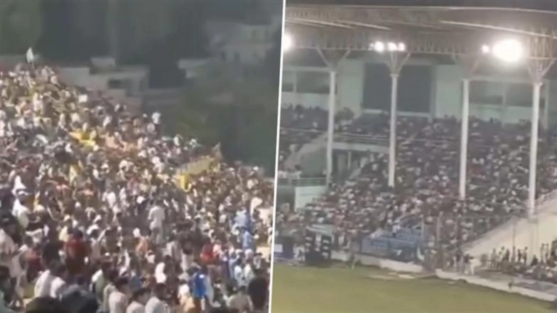 Sea of Fans Turn up at Kanpur's Green Park Stadium to Watch IND A vs AUS A 3rd Unofficial ODI 2025 (Watch Video)