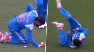 Shreyas Iyer Injury Video Clip: Watch Exact Moment When Indian Cricketer Suffered Spleen Laceration While Taking Catch in IND vs AUS 3rd ODI 2025