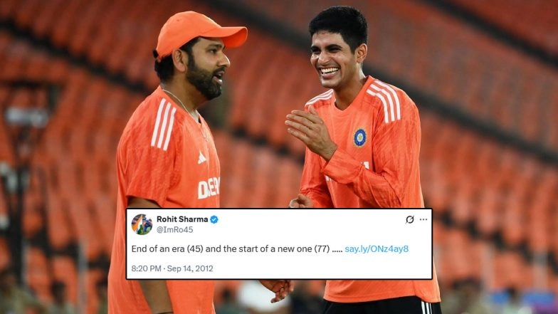 Netizens React After Rohit Sharma’s 13-Year-Old Tweet With ‘45- 77’ Reference Goes Viral After Shubman Gill Replaces 38-Year-Old as New ODI Captain