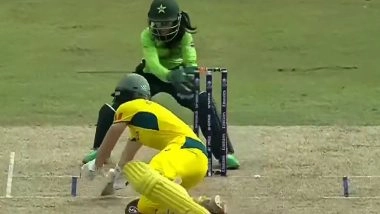 Ellyse Perry Wicket Video: Watch Sidra Nawaz Effect Electrifying Stumping To Dismiss Star Batter During AUS-W vs PAK-W ICC Women’s World Cup 2025 Match