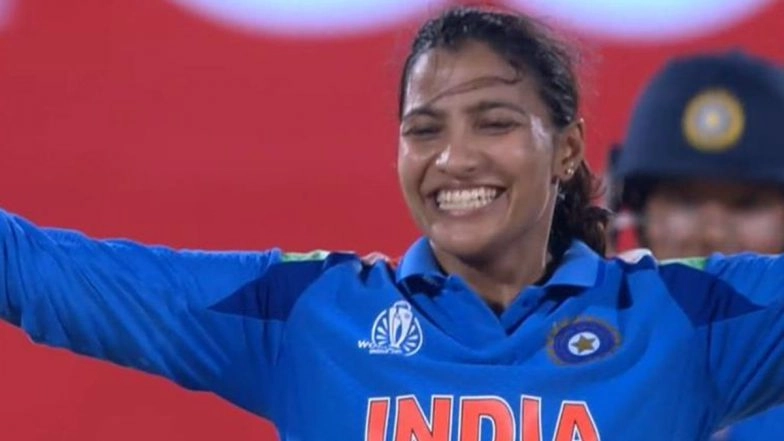Marizanne Kapp Wicket Video: Watch Sneh Rana Dismantle Star Batter Stumps During IND-W vs SA-W ICC Women's World Cup 2025 Match