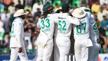 How To Watch PAK vs SA 1st Test 2025 Day 2 Free Live Streaming Online in India? Get Free Telecast Details of Pakistan vs South Africa Cricket Match on TV