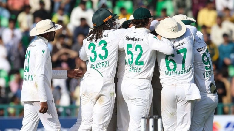 How To Watch PAK vs SA 1st Test 2025 Day 2 Free Live Streaming Online in India? Get Free Telecast Details of Pakistan vs South Africa Cricket Match on TV
