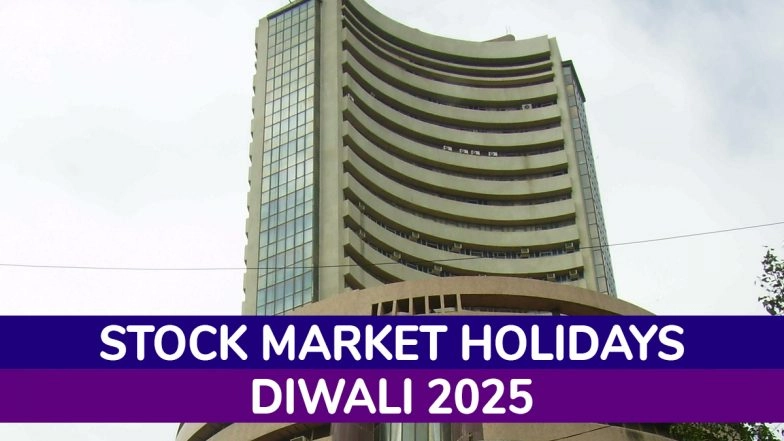 Stock Market Holidays for Diwali 2025: Will NSE and BSE Remain Open on Dhanteras, Deepavali, Bhai Dooj and Chhath Puja? When Is Muhurat Trading? Check Details