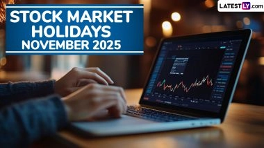 Stock Market Holidays in November 2025: NSE and BSE To Remain Closed for 11 Days; Check List of Share Market Holiday Dates