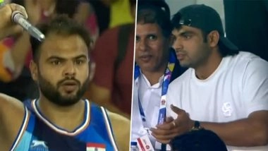 Neeraj Chopra Watches From Stands as Sumit Antil Wins Gold Medal in F64 Men's Javelin Throw at World Para Athletics Championships 2025 With Record 71.37 M Throw (Watch Video)