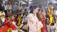 Suryakumar Yadav, Wife Devisha Shetty Visit Shree Mahakaleshwar Temple in Ujjain, Team India T20I Captain Spotted Taking Blessings (Watch Video)