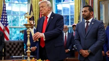 Diwali 2025: Donald Trump Participates in Deepavali Celebration in White House, Calls PM Narendra Modi a ‘Great Person, Friend’ (Watch Videos)