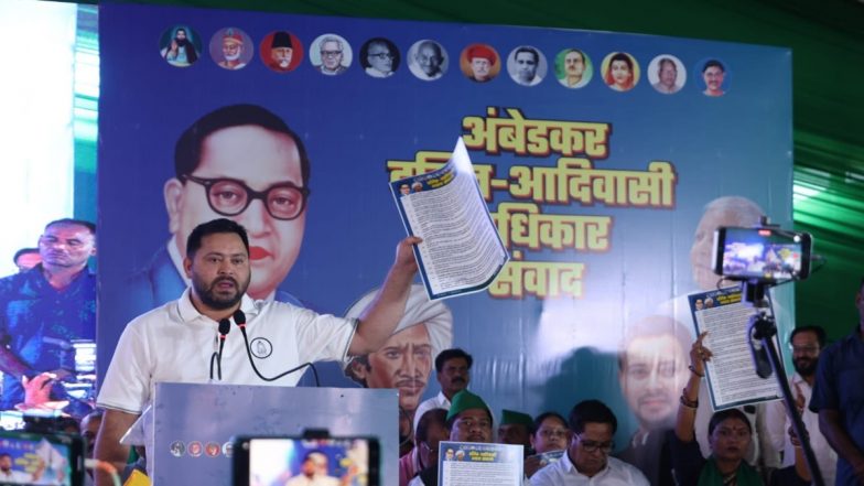 Bihar Assembly Elections 2025: 'No Disputes in Mahagathbandhan, All Answers Tomorrow', Says RJD Leader Tejashwi Yadav