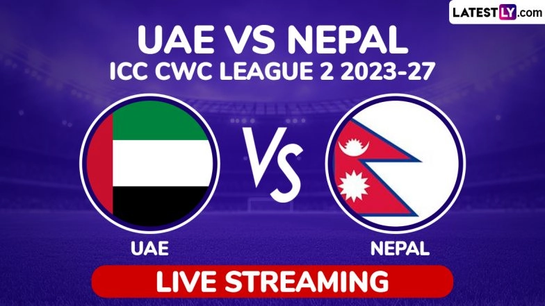 United Arab Emirates vs Nepal ICC Men’s Cricket World Cup League 2 Free Live Streaming Online: How To Watch UAE vs NEP ICC CWC League 2 ODI Cricket Match Live Telecast on TV?