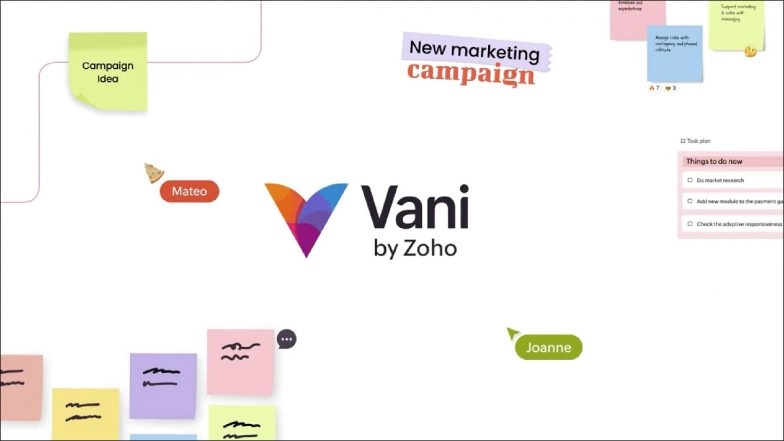 Vani Launched: Zoho Introduces Its New Collaboration Platform To Visualise Ideas, Brainstorm and Collaborate in Real-Time