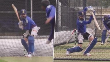 Virat Kohli Sweats it Out in Intense Net Session at Adelaide Oval Ahead of IND vs AUS 2nd ODI 2025 (Watch Video)