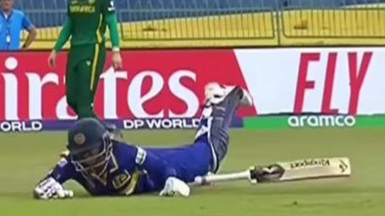 Vishmi Gunaratne Stretchered Off the Field After Sustaining Knee Injury During SL-W vs SA-W ICC Women's World Cup 2025 Match, Sri Lanka Cricket Provides Update (Watch Video)