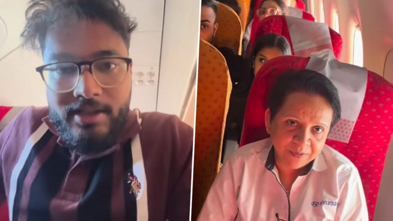'You Are Going to Mumbai, You Should Know Marathi': Woman Threatens YouTuber Mahi Khan for Not Speaking Marathi on Air India Flight AI676, Video Surfaces