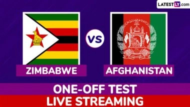 Zimbabwe vs Afghanistan Free Live Streaming Online, One-Off Test 2025: How To Watch ZIM vs AFG Cricket Match Live Telecast on TV in India?
