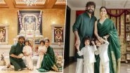 Diwali 2025: Nayanthara Dazzles in Green Silk Saree as She Celebrates with Husband Vignesh Shivan and Twin Boys; Says &lsquo;This Diwali Felt Different&rsquo; (View Pics)