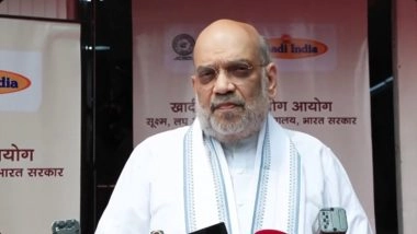 Bihar Government Formation: Amit Shah Arrives in Patna Ahead of Nitish Kumar’s Swearing-In As Bihar Chief Minister