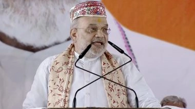 Amit Shah Jibes at Mahagathbandhan’s ‘Parivarvaad’ During Darbhanga Rally; Highlights BJP Fielding Young Face Maithili Thakur