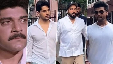 Pankaj Dheer Passes Away: Sidharth Malhotra, Mika Singh Among Stars Who Attended the Late Actor’s Cremation