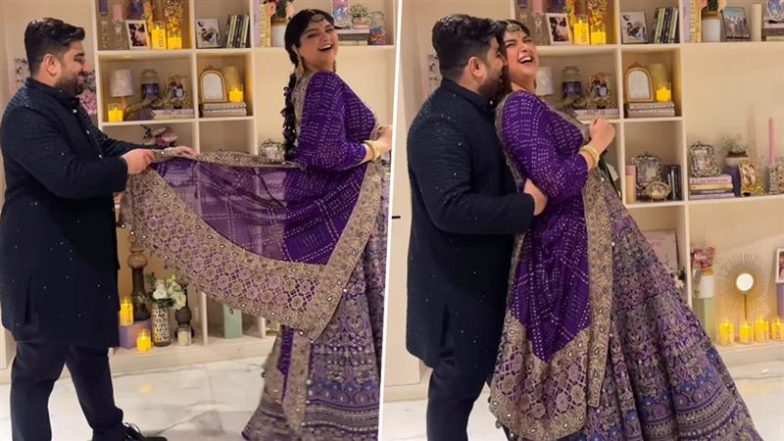 Anshula Kapoor and Rohan Thakkar Recreate Iconic Shah Rukh Khan-Kajol Moment from ‘Kuch Kuch Hota Hai’ at Gor Dhana Ceremony (Watch Video)