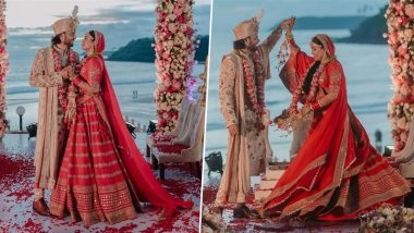 &lsquo;Diya Aur Baati Hum&rsquo; Fame Alan Kapoor Ties the Knot With Raviraa Bhardwaj in Dreamy Seaside Wedding (View Pics)