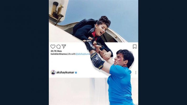 Twinkle Khanna Recalls Rescuing Husband Akshay Kumar During Near-Airplane Crash on ‘International Khiladi’ Set (View Pic)