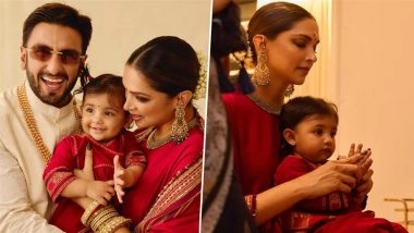 Deepika Padukone and Ranveer Singh’s Diwali Post Wins Hearts As They Unveil Daughter Dua’s First Look (View Pics)