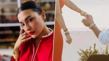 ‘Naagin 3’ Actress Pavitra Punia Gets Engaged a Year After Breakup with Eijaz Khan, Shares Dreamy Beachside Proposal Photos (View Pics)