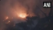 Delhi Fire: Blaze Erupts in Rani Garden Area in Geeta Colony, 8 Fire Trucks Deployed; No Casualties Reported (Watch Videos)