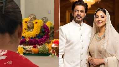Diwali 2025: Shah Rukh Khan Shares Heartwarming Glimpse from Family Puja, Extends Festive Wishes; Says 'May Goddess Lakshmi ji Bless You with Prosperity and Happiness' (View Pic)