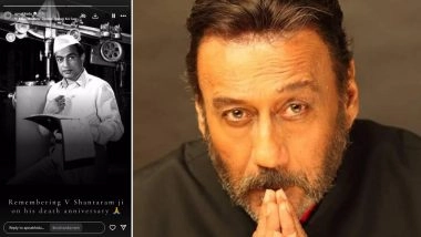 V Shantaram Death Anniversary: Jackie Shroff Pays Tribute to the Legendary Filmmaker with Heartfelt Post (View Pic)