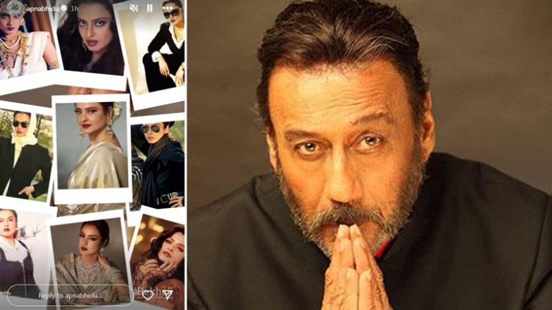 Rekha Birthday: Jackie Shroff Shares Beautiful Montage Featuring the Iconic Star, Writes ‘My Respect Always’ (View Pic)