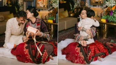 Diwali 2025: Sonam Kapoor Shares Glimpse of Festive Celebrations with Anand Ahuja and Son Vayu, Says 'Our Hearts Are Glowing a Little Brighter This Diwali' (Watch Video)