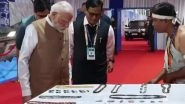 India Maritime Week: PM Narendra Modi Attends IMW 2025 in Mumbai (Watch Video)
