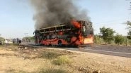 Jaisalmer Bus Tragedy: Rajasthan Police Arrests Driver and Owner in Connection With Bus Accident on Jaisalmer-Jodhpur Highway