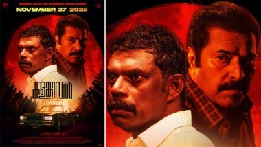 'Kalamkaval' Release Date: Mammootty’s Action Thriller Set for Worldwide Release on November 27, 2025 (View Poster)