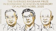 Nobel Prize in Economic Sciences 2025 Winners: Joel Mokyr, Philippe Aghion and Peter Howitt Share Nobel in Economics for Innovation-Driven, Sustained Economic Growth