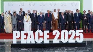 Gaza Peace Summit: Donald Trump, Arab Leaders Seal Landmark Peace Agreement to End Israel-Hamas War (Watch Video)