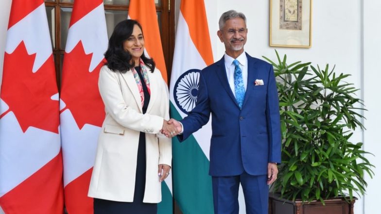 ‘Constructive Discussions With Canada to Restore, Reinvigorate Bilateral Ties’: EAM S Jaishankar Meets Canadian FM Anita Anand