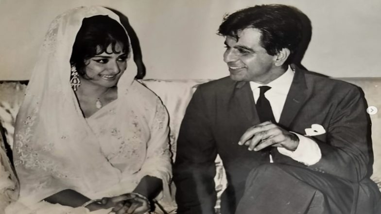 ‘Two Souls Living Wholeheartedly, Loving Solely’: Saira Banu Pens Emotional Note for Late Dilip Kumar on Engagement Anniversary (See Pics)
