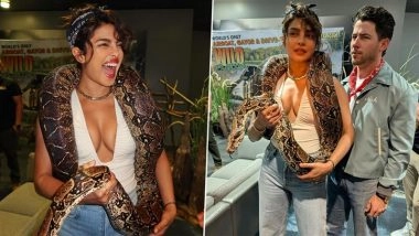 ‘It’s the New Serpenti’: Priyanka Chopra Flaunts Giant Snake Like Necklace in Daring Photoshoot; Nick Jonas Says, ‘Loving the New Jewellery, Babe’ (View Pics and Video)