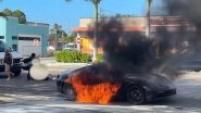 Florida Car Fire: Good Samaritans Pull Driver From Burning Porsche on Clearwater Boulevard in US (Watch Video) Florida Car Fire: Good Samaritans Pull Driver From Burning Porsche on Clearwater Boulevard in US (Watch Video)