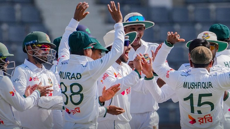 How To Watch BAN vs IRE 1st Test 2025 Day 2 Free Live Streaming Online? Get Free Telecast Details of Bangladesh vs Ireland Cricket Match on TV