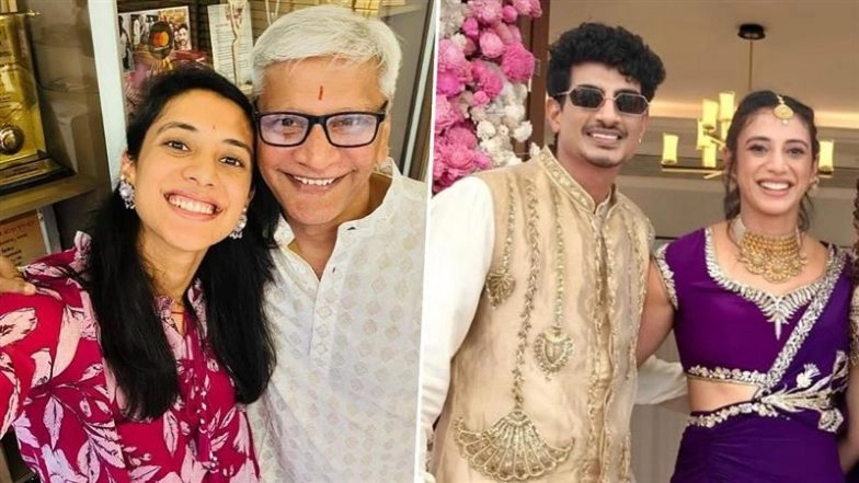 Smriti Mandhana’s Father Shrinivas Mandhana Suffers Heart Attack in Sangli; Cricket Star’s Wedding With Palash Muchhal Postponed Indefinitely – Reports