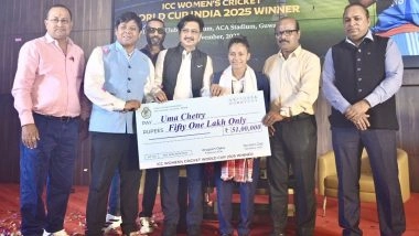 Assam Cricket Association Felicitates Uma Chetry for Historic ICC Women&rsquo;s World Cup 2025 Glory (See Post)