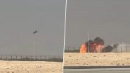 IAF Plane Crash in Dubai: Tejas Fighter Jet Crashes During Aerial Display at Dubai Air Show, Video Surfaces