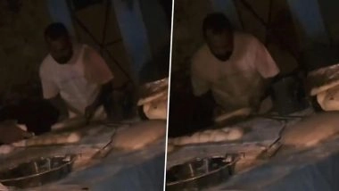 Spit-Gate in Bulandshahr: Man Caught on Camera Spitting in Tandoor While Making Rotis at Wedding in UP; Arrested After Video Goes Viral