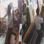 Ahmedabad Heist Gone Wrong: Jeweller Rains Blows on Woman Robber After She Attacks Him With Chilli Powder in Ranip, CCTV Video Goes Viral